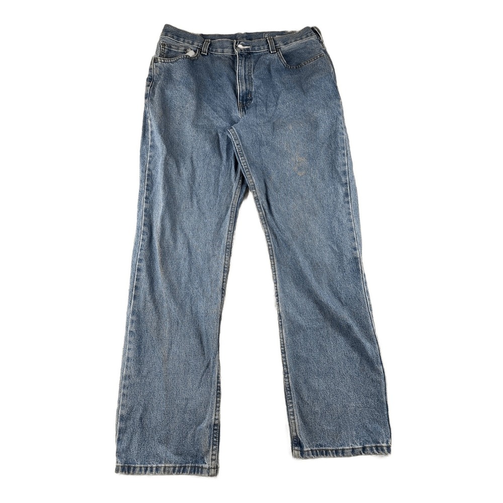 George Jeans Men‎ 36 Blue Regular Fit Straight Denim Cotton Normcore Workwear